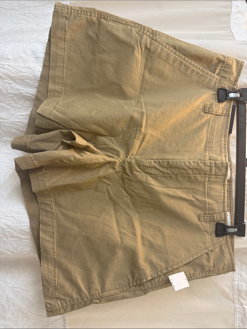 GAP Women's Flat-Front Shorts in Tan
